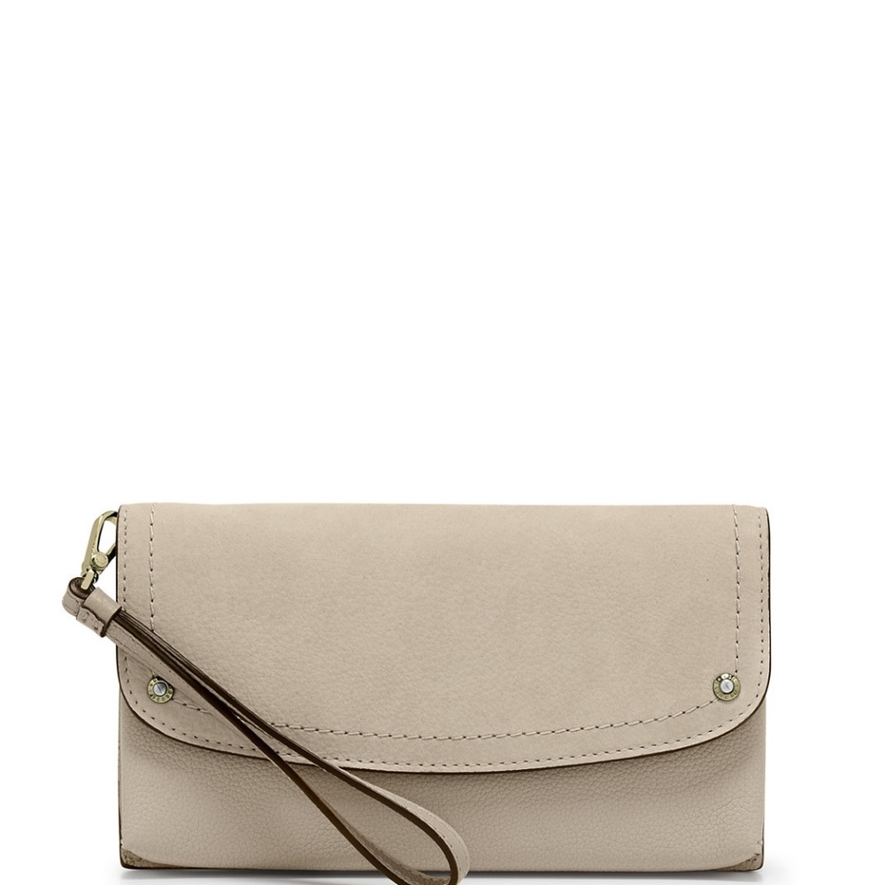 Henri Bendel Lenox Flap Wallet - Pure Cashmere